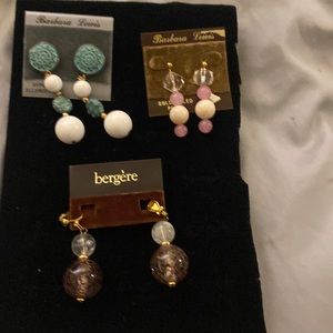 Barbara Lewis and bergere earrings